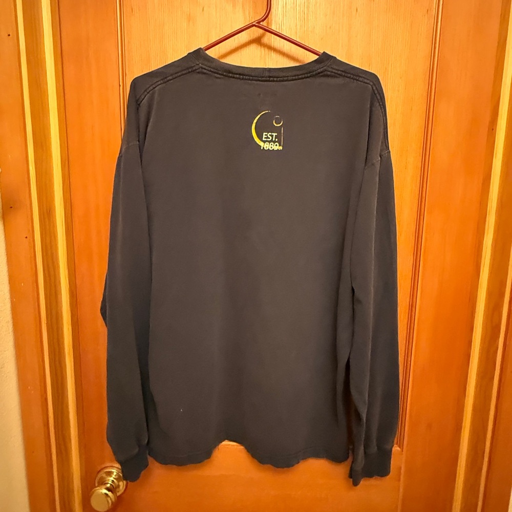 Carhartt Vintage Navy Logo Crewneck Men's Long Sleeve Top - Picture 3 of 5